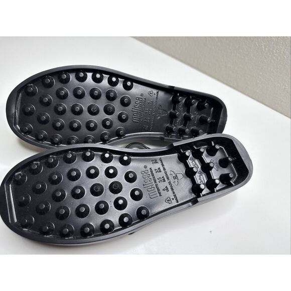 Melissa Possession Women's Matte Black Rubber Jelly Fisherman Sandals Size 6 - Picture 7 of 8